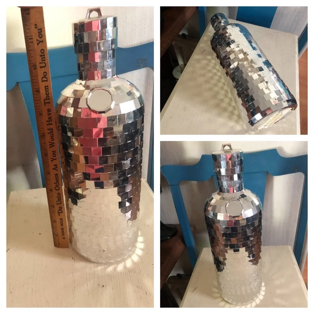 Mirrored Bottle Decoration